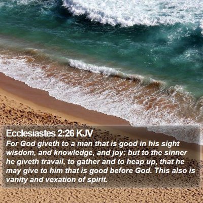 Ecclesiastes 2:26 KJV Bible Verse Image