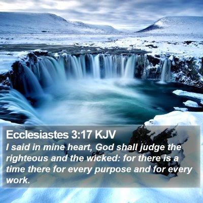 Ecclesiastes 3:17 KJV Bible Verse Image