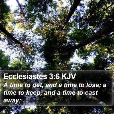 Ecclesiastes 3:6 KJV Bible Verse Image