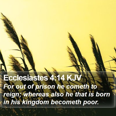 Ecclesiastes 4:14 KJV Bible Verse Image