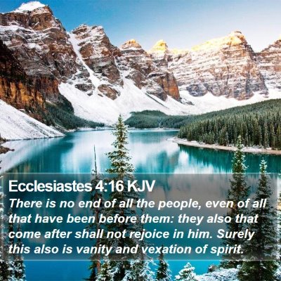 Ecclesiastes 4:16 KJV Bible Verse Image