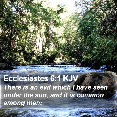 Ecclesiastes 6:1 KJV Bible Verse Image