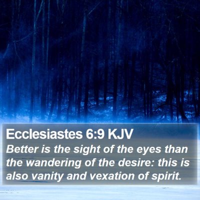 Ecclesiastes 6:9 KJV Bible Verse Image