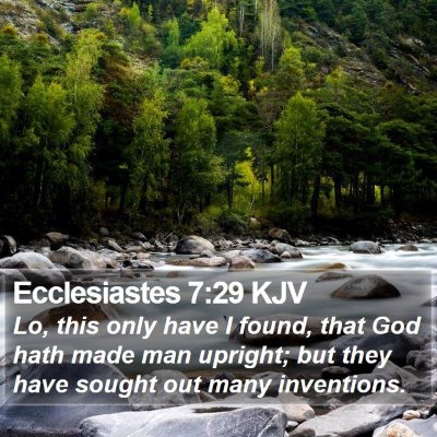 Ecclesiastes 7:29 KJV Bible Verse Image