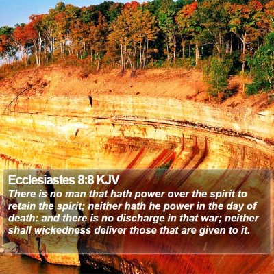 Ecclesiastes 8:8 KJV Bible Verse Image