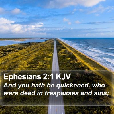 Ephesians 2:1 KJV Bible Verse Image