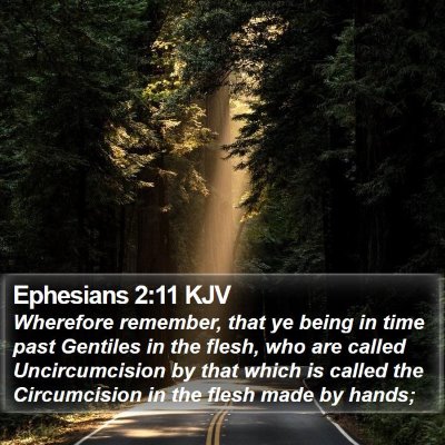 Ephesians 2:11 KJV Bible Verse Image