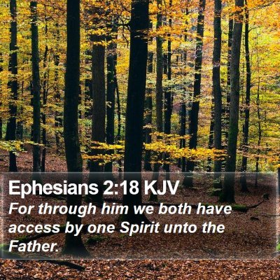 Ephesians 2:18 KJV Bible Verse Image