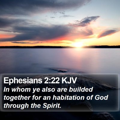 Ephesians 2:22 KJV Bible Verse Image