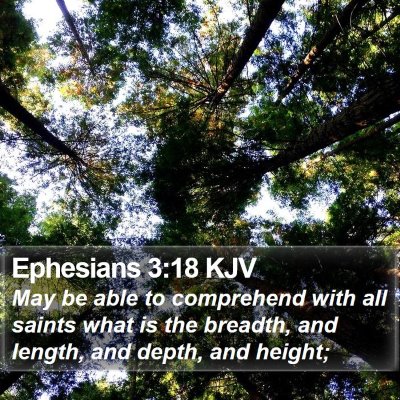 Ephesians 3:18 KJV Bible Verse Image