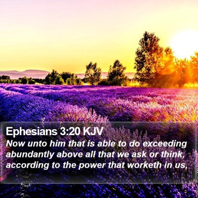 Ephesians 3:20 KJV Bible Verse Image