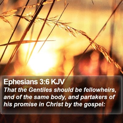 Ephesians 3:6 KJV Bible Verse Image