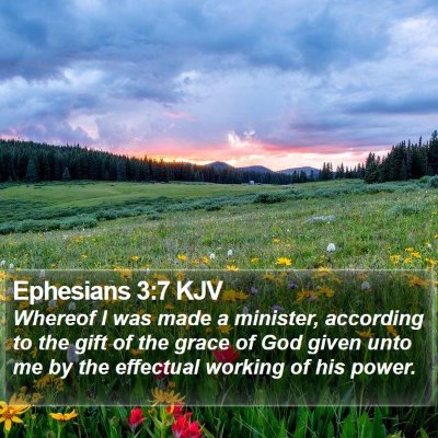 Ephesians 3:7 KJV Bible Verse Image