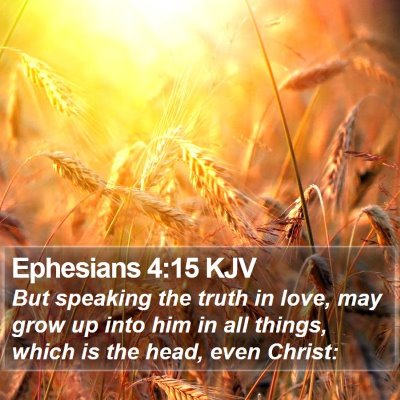 Ephesians 4:15 KJV Bible Verse Image