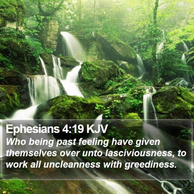 Ephesians 4:19 KJV Bible Verse Image