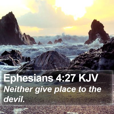 Ephesians 4:27 KJV Bible Verse Image