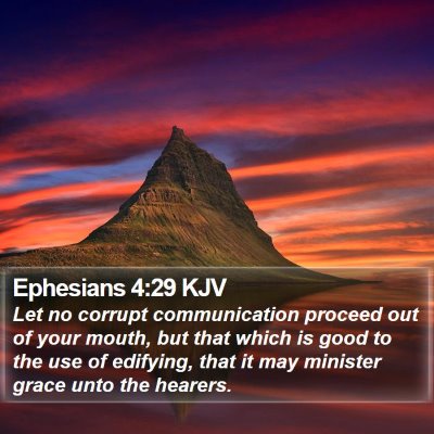Ephesians 4:29 KJV Bible Verse Image