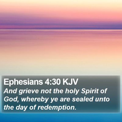 Ephesians 4:30 KJV Bible Verse Image