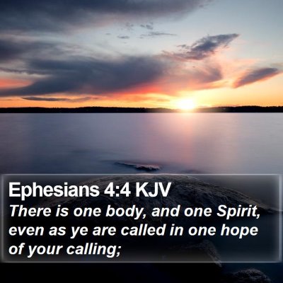 Ephesians 4:4 KJV Bible Verse Image