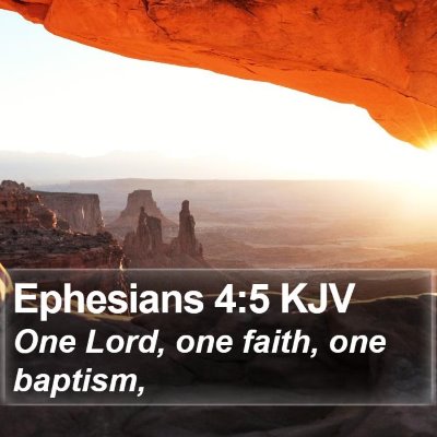 Ephesians 4:5 KJV Bible Verse Image