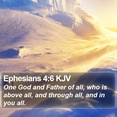 Ephesians 4:6 KJV Bible Verse Image