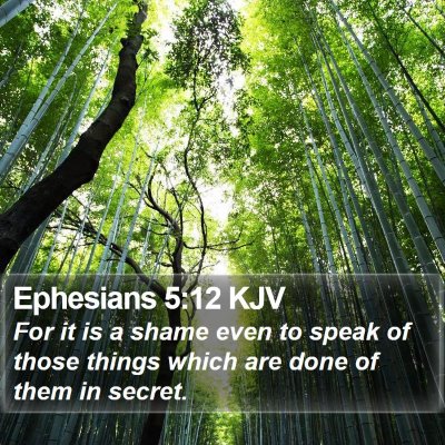 Ephesians 5:12 KJV Bible Verse Image