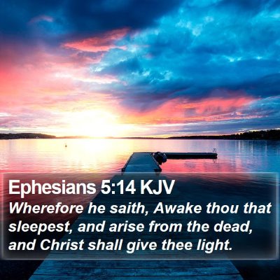 Ephesians 5:14 KJV Bible Verse Image