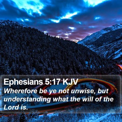 Ephesians 5:17 KJV Bible Verse Image