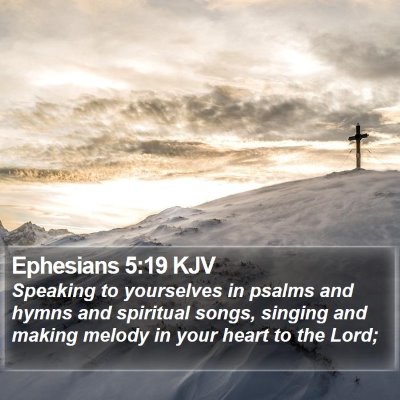 Ephesians 5:19 KJV Bible Verse Image