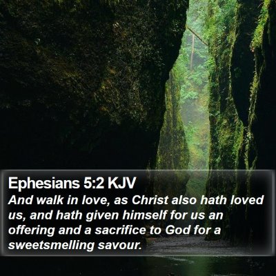 Ephesians 5:2 KJV Bible Verse Image