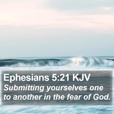 Ephesians 5:21 KJV Bible Verse Image