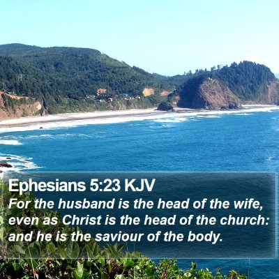Ephesians 5:23 KJV Bible Verse Image