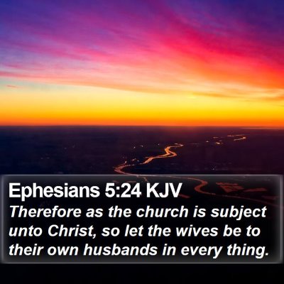 Ephesians 5:24 KJV Bible Verse Image