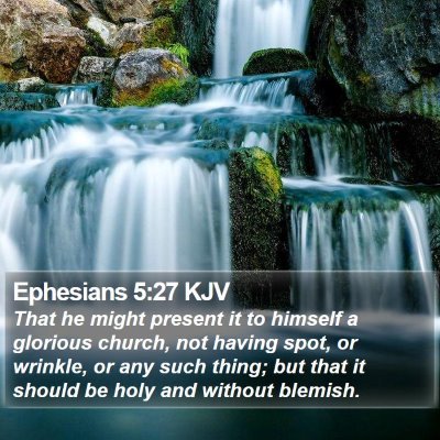 Ephesians 5:27 KJV Bible Verse Image