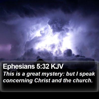 Ephesians 5:32 KJV Bible Verse Image