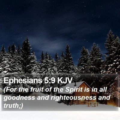 Ephesians 5:9 KJV Bible Verse Image