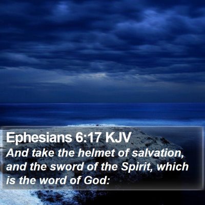 Ephesians 6:17 KJV Bible Verse Image