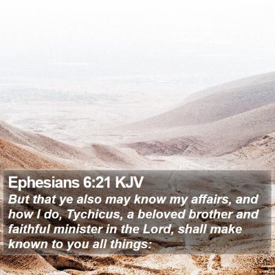 Ephesians 6:21 KJV Bible Verse Image
