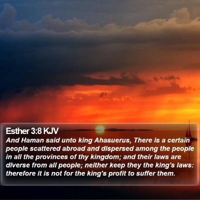 Esther 3:8 KJV Bible Verse Image