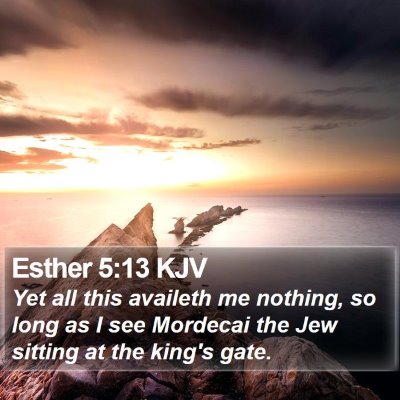 Esther 5:13 KJV Bible Verse Image