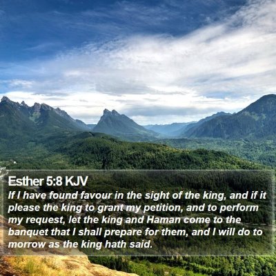 Esther 5:8 KJV Bible Verse Image