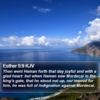 Esther 5:9 KJV Bible Verse Image