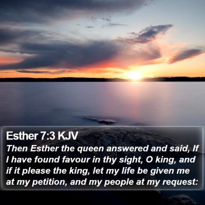 Esther 7:3 KJV Bible Verse Image
