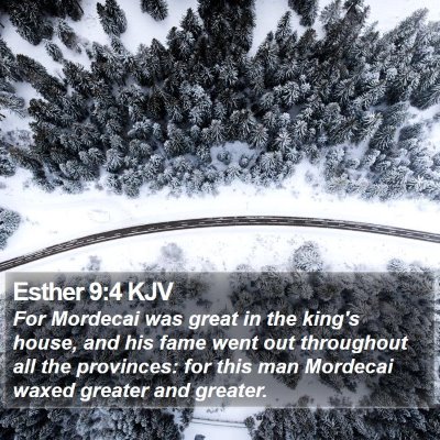 Esther 9:4 KJV Bible Verse Image