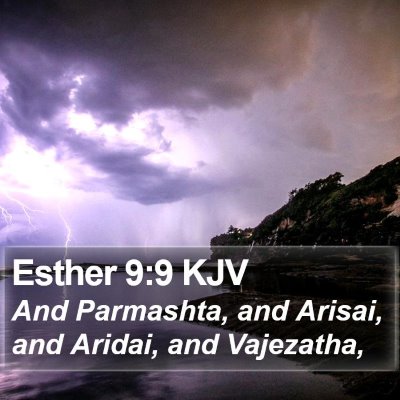 Esther 9:9 KJV Bible Verse Image