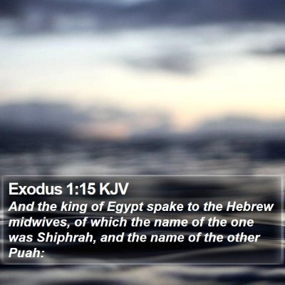 Exodus 1:15 KJV Bible Verse Image