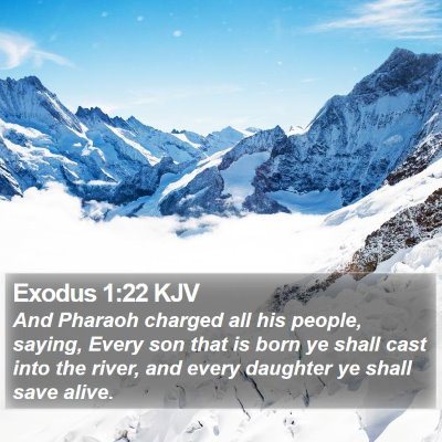 Exodus 1:22 KJV Bible Verse Image