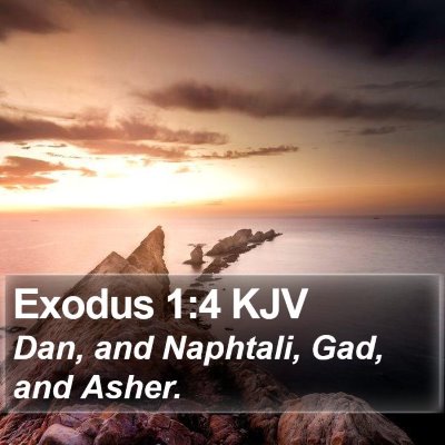 Exodus 1:4 KJV Bible Verse Image