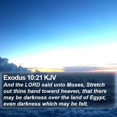 Exodus 10:21 KJV Bible Verse Image