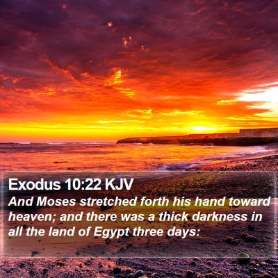 Exodus 10:22 KJV Bible Verse Image